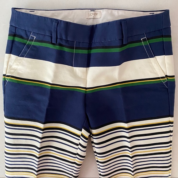 NEW J. Crew Bennett Cropped Chino in Multistripe - Picture 4 of 7